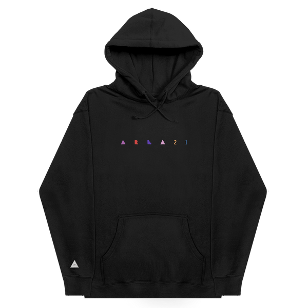 AREA 21 Embroidered Hoodie Black