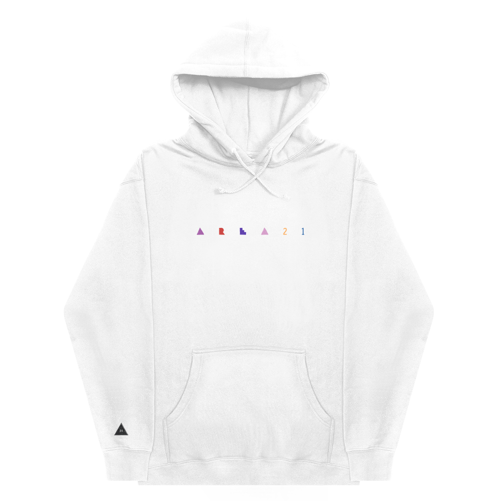 AREA 21 Embroidered Hoodie (White)