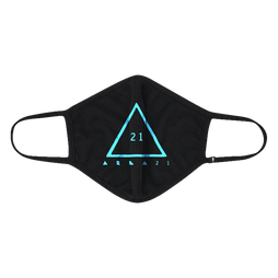 AREA 21 Turquoise Logo Face Covering