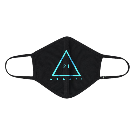 AREA 21 Turquoise Logo Face Covering